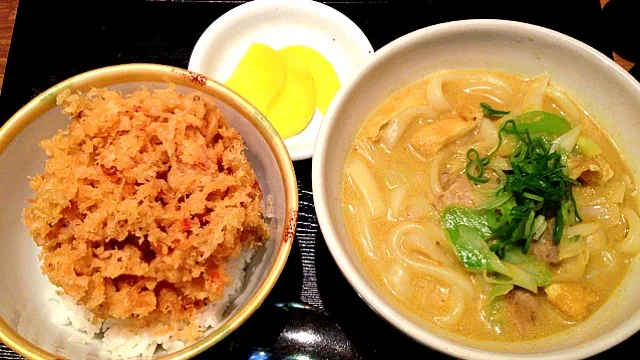 カレーうどん千吉 かき揚げ丼セット|Mabo Nagaiさん