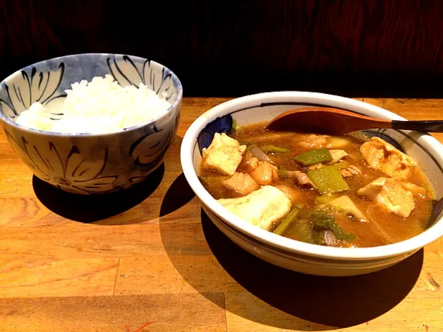 豚&鶏汁(鍋風)とご飯|前田 タカシさん