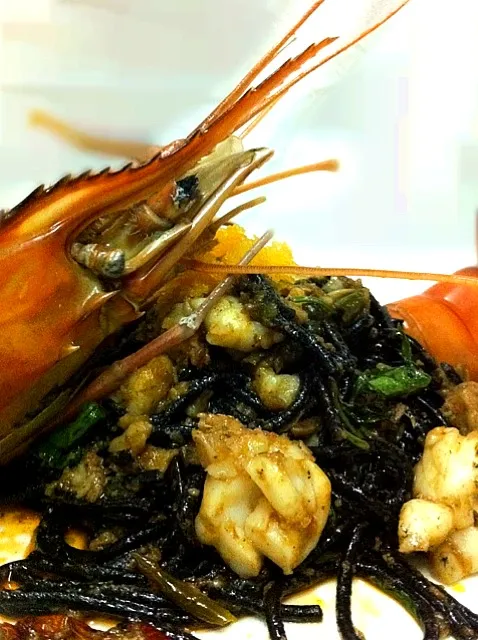 Spaghetti Spicy with River Prawn|Zenithさん