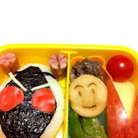 Snapdishの料理写真:長男くんリクエストフォーゼお弁当|izumiさん