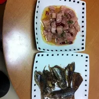 Snapdishの料理写真:binagoongan with pritong isda..:))saaraaappp!|jennifer yoshidaさん