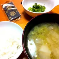 Snapdishの料理写真:ザ日本の朝ごはん、な晩ご飯。|minidaihukuさん