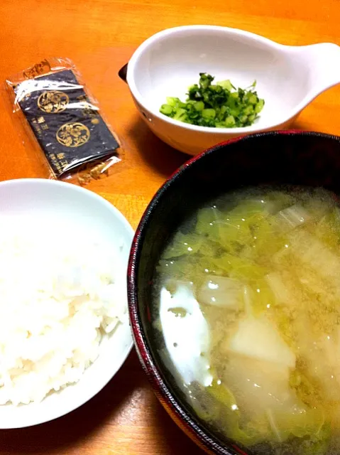 ザ日本の朝ごはん、な晩ご飯。|minidaihukuさん