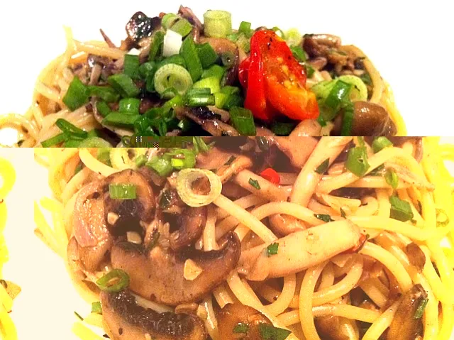 mushroom truffle pasta|Tinky 🍒さん