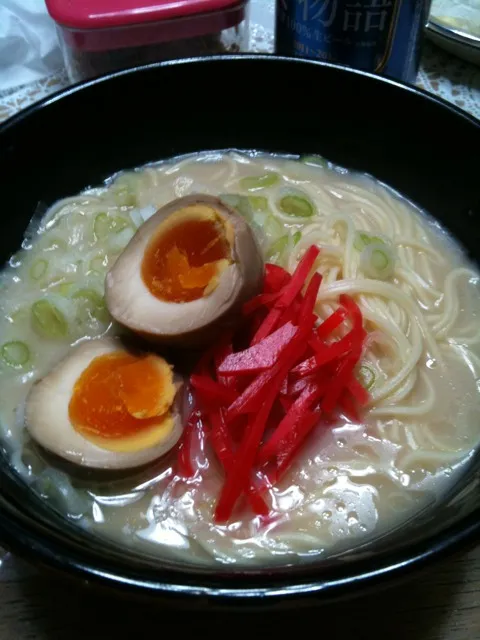 ピールのあとに長浜ラーメン（＾∇＾）|しーさん