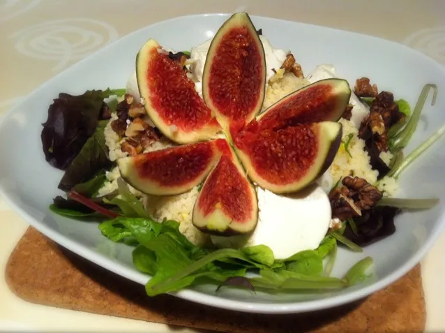 Couscous salad with goat's cheese and fig|Tine Putzeysさん