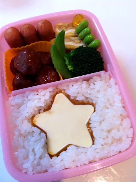 星カレー弁当|あみん´ω`)ﾉさん