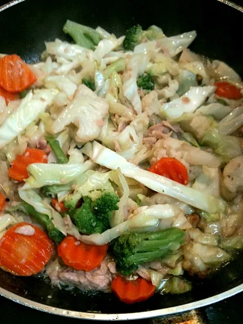 tuna mix vegetables|sharmellさん