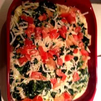 spinach, cheese, and tomato strata|vanessa kenneyさん