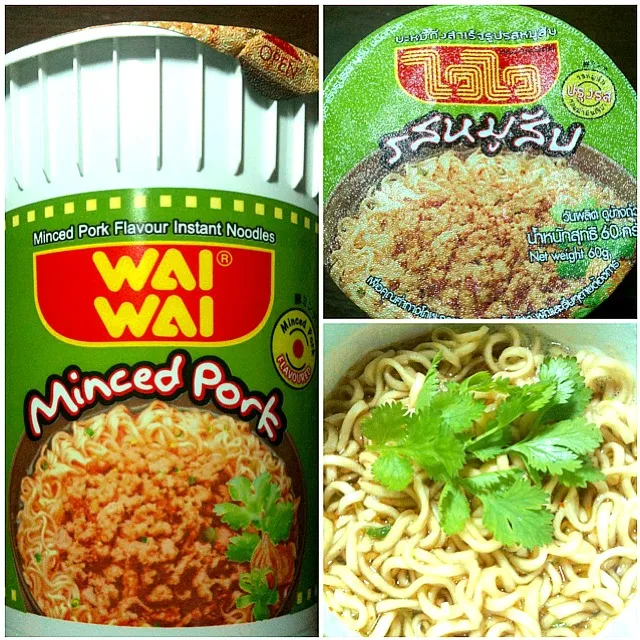 Minced Pork Flavour Instant Noodles|sasi-sOmさん