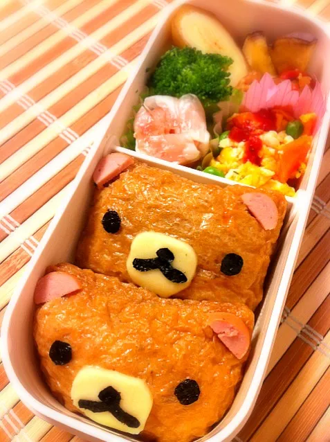 Snapdishの料理写真:リラックマいなり弁当|みおさん