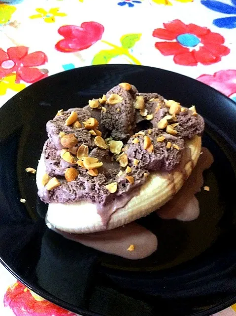 Home made banana split ala melvin|mhyさん