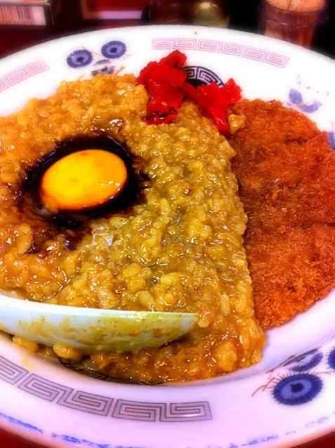 深夜、早朝の名古屋飯カツカレー飯なう。|ゆうさくさん