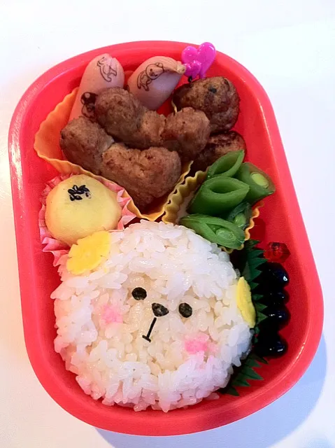 もこもこ羊ｻﾝ弁当|あみん´ω`)ﾉさん