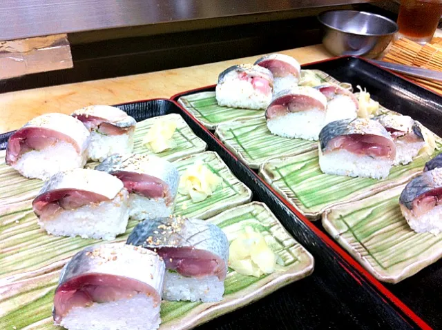 地蔵屋名物！鯖の押し寿司|居酒屋地蔵屋の大将さん