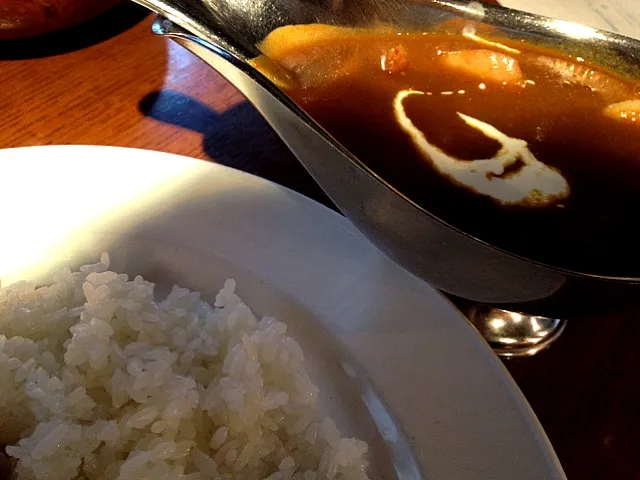 お昼に食べたエビのカレー エビがプリプリだった。|Shu MASUDAさん