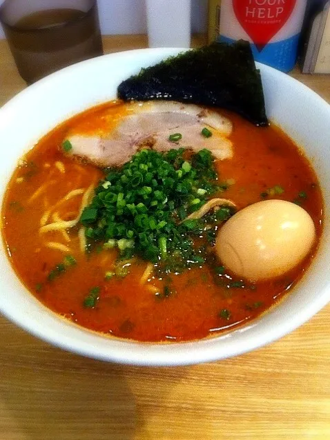 辛みそラーメン(太麺)@港区・らぁめん丸|らーめん好き！さん