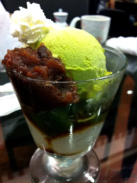 green tea parfait|devil aehさん