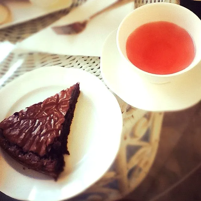 Brownies n' Passion fruit tea|pimonpakさん