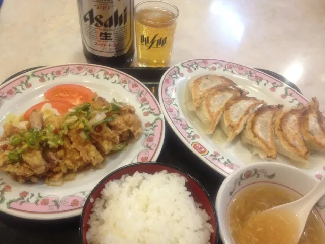 油淋鶏定食+大ビン|shinoktzwさん