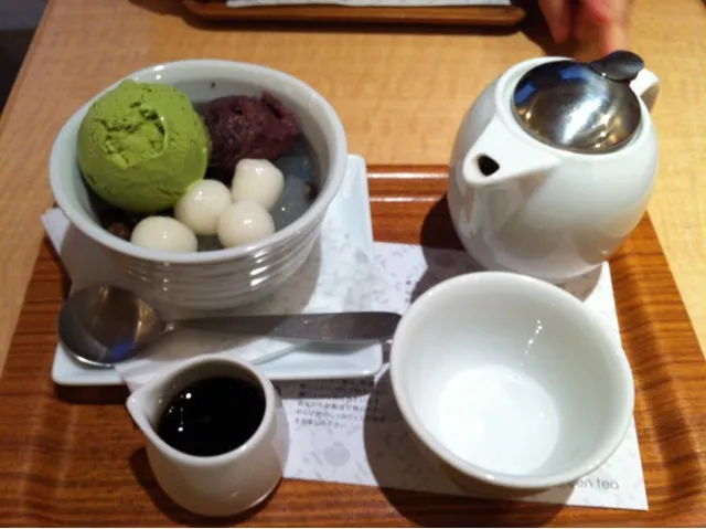 Snapdishの料理写真:抹茶クリームあんみつ|tkさん