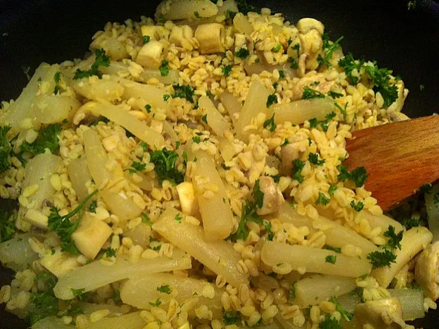 Wheat with salsify and mushrooms|Tine Putzeysさん