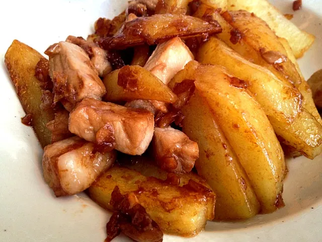 potatoes with pork and oyster sauce|KiDzVANさん