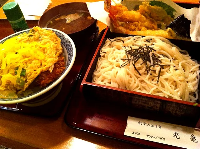 カツ丼 天ざる(うどん)|てっちゃんさん