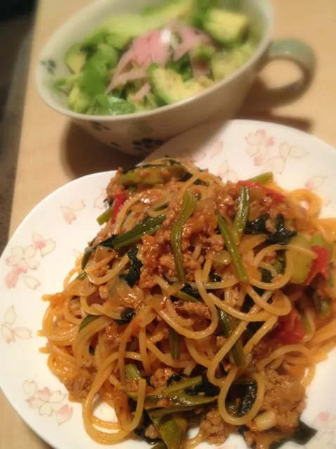 ミートソースパスタ🍝野菜もりもり|momさん