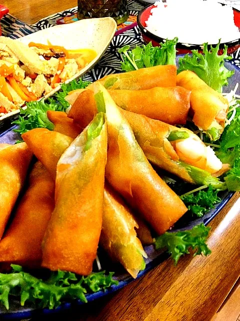 Snapdishの料理写真:spring rolls|love cookingさん