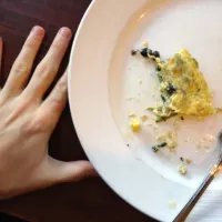 omelette w black beans spinach and squash|Jake Lodwickさん