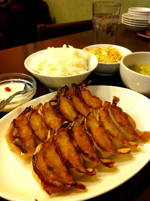 Snapdishの料理写真:餃子定食|nobさん