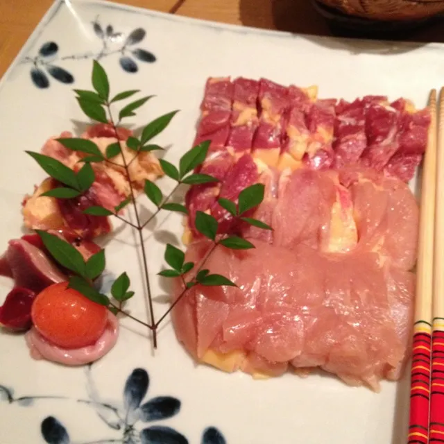 近江地鶏鍋の鶏肉。|nakasyさん