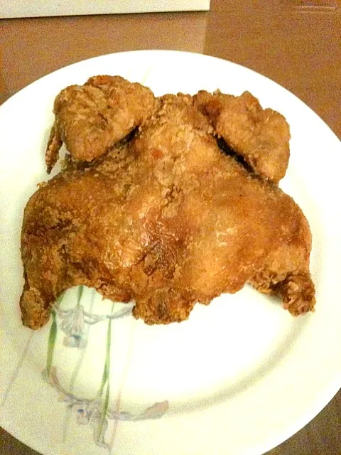 fried spring chicken tt looks like a sad (burnt) panda|Belinda Au Yongさん