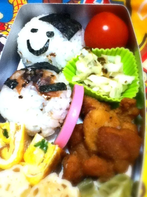 雪だるま弁当(今年最後の弁当)|ハルマキさん