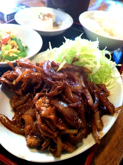 豚肉の生姜焼き定食|shuさん