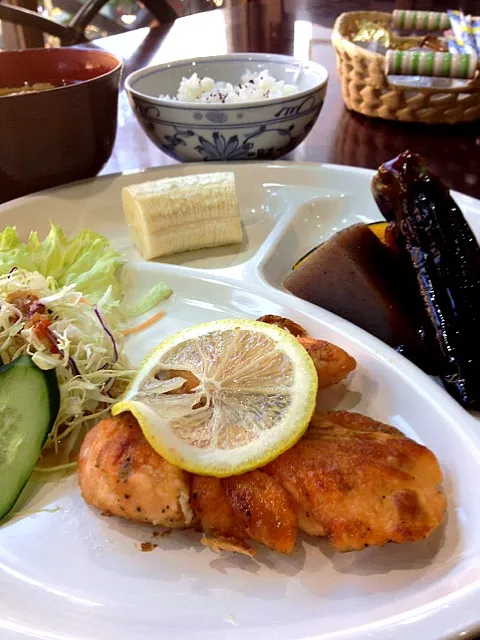 鮭のムニエル、野菜田楽|kkko,さん