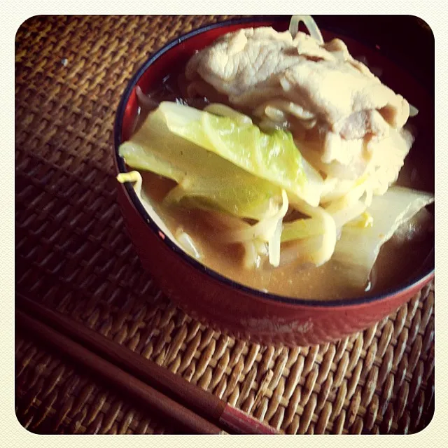 Snapdishの料理写真:ミニごまみそラーメン|明希さん