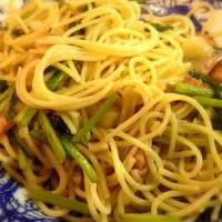 かぶとベーコンのにんにく醤油パスタ|hierarchy16さん