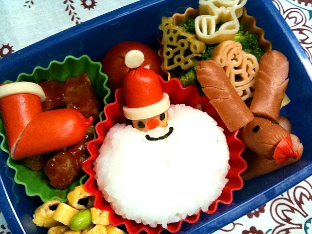 本日の息子のお弁当。Xmas ver.|satomiさん