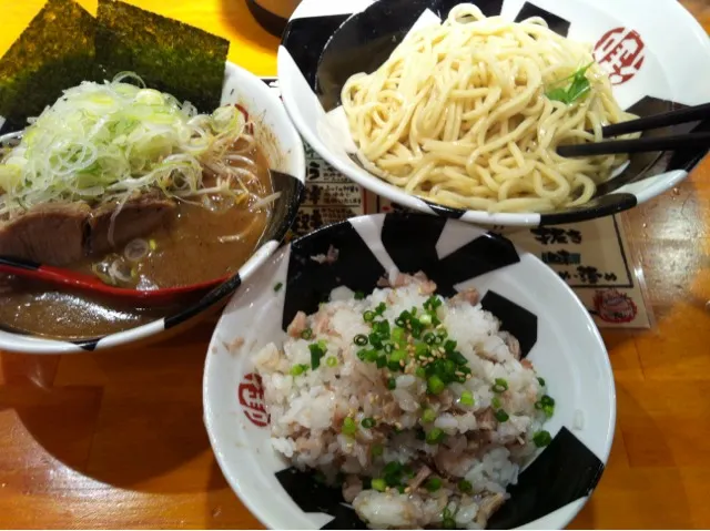 節つけ麺、塩チャーシュー飯|ryu147さん