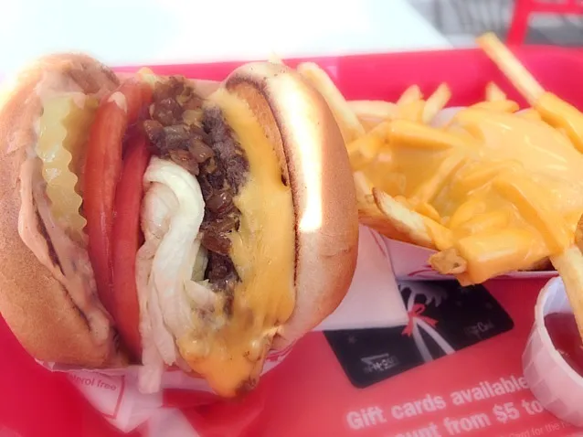 In-N-Out Double Double Animal style with Cheese fries|Junya Tanakaさん