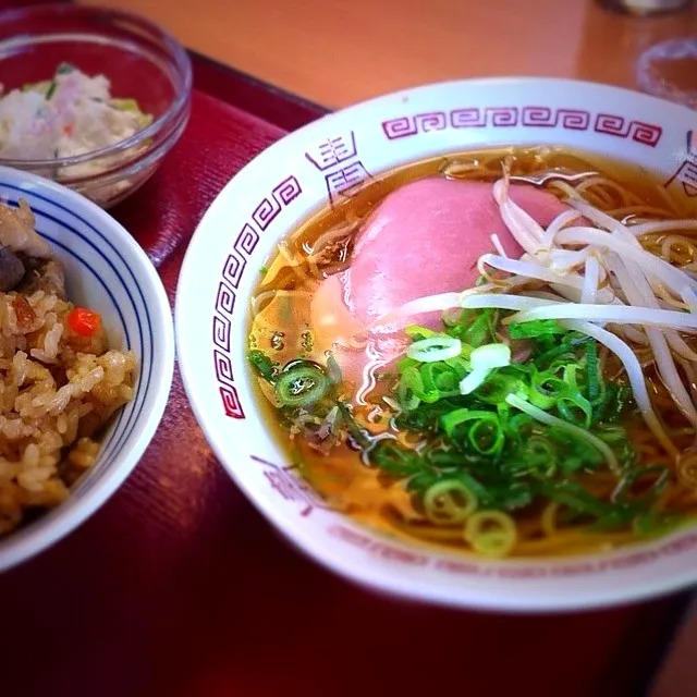 鳥ごぼうごはんとラーメン|Masさん