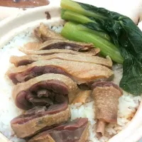 Snapdishの料理写真:油鴨脾煲仔飯|cheungさん