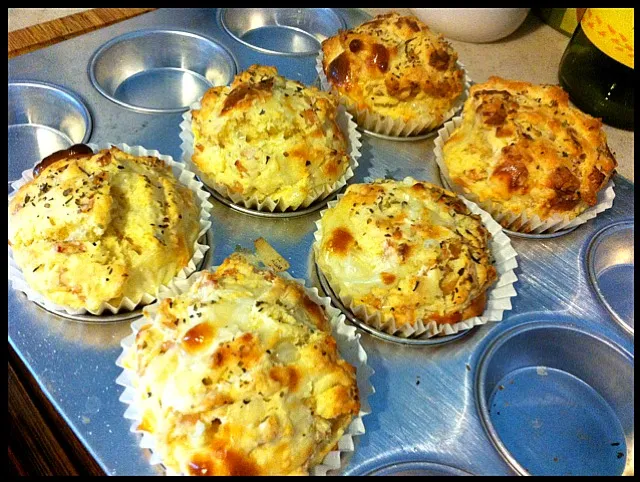 Snapdishの料理写真:ham n cheese muffins|phyllisさん