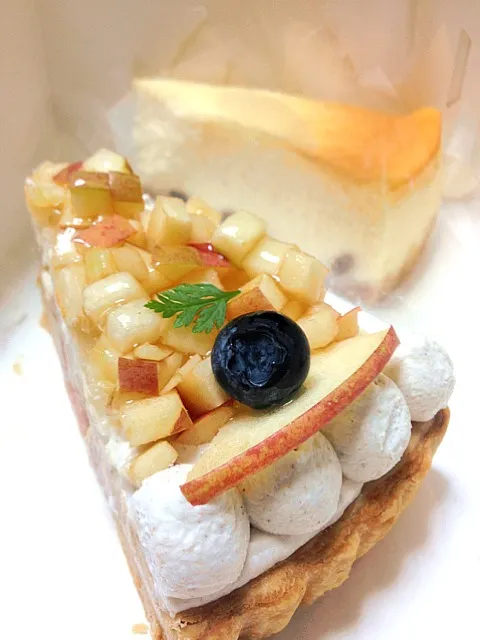 apple & milktea mousse tarte|mayさん