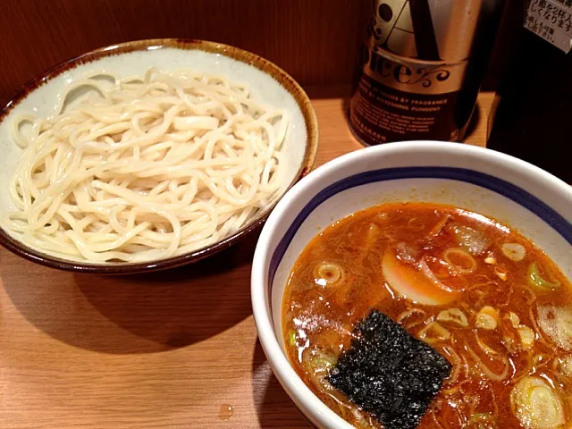 Snapdishの料理写真:大勝軒で辛いつけ麺！|tosshさん