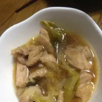 鳥肉ネギ酒砂糖醤油|akinaさん