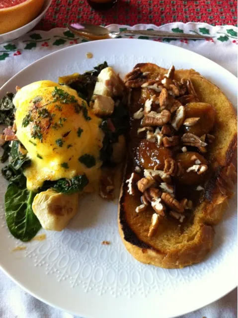 Eggs Sardou with Bananas Foster Pain Perdu|Colin Bowersさん