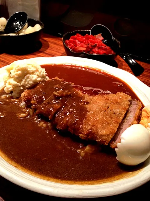 カレーハーフ＆ハーフ！体調悪いのに。。がっつりと。。|Azusaさん